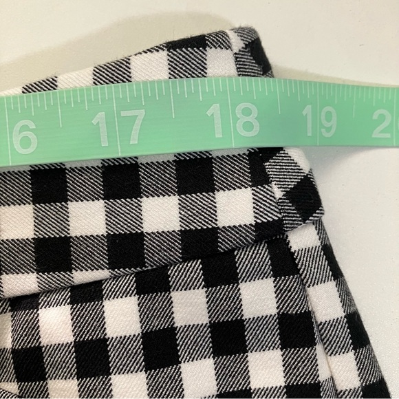 Talbots Hampshire Ankle Pants - Black and White Gingham Size 14 - Picture 7 of 9